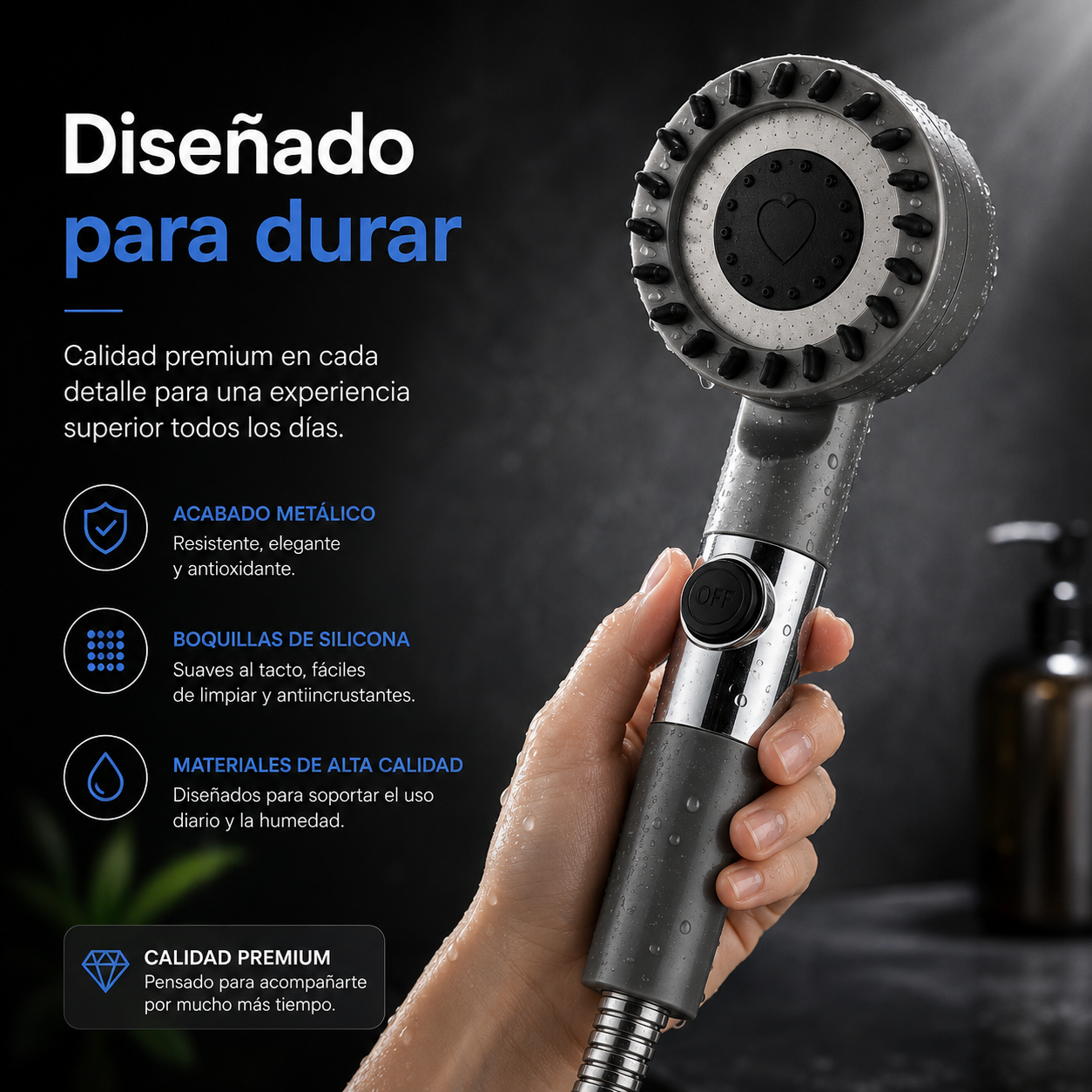 Pack 2 Cabezales Ducha Alta Presion
